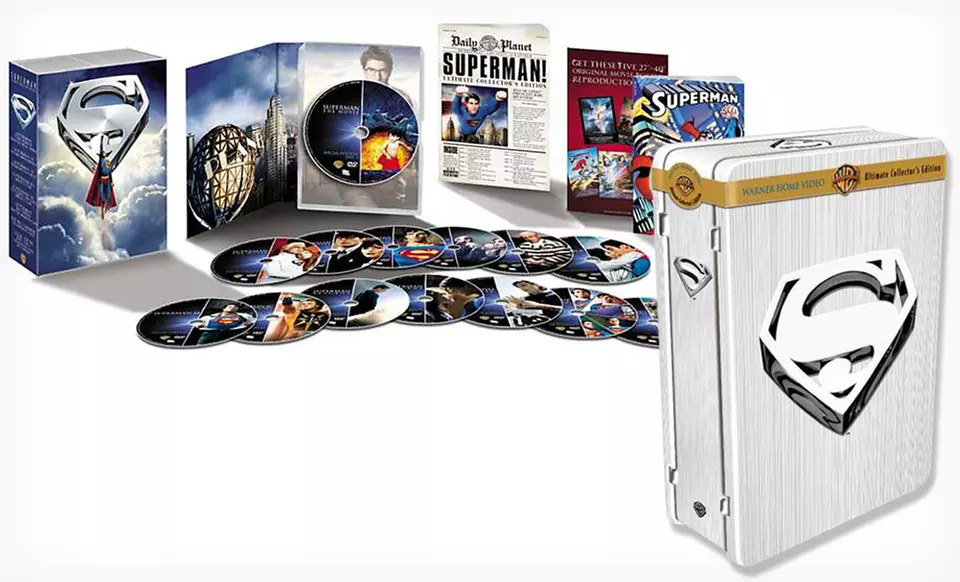 $19.99 for a 14-Disc Superman Ultimate DVD Collector's Edition ($99.98 List Price). Free Shipping and Returns. - Primary Image