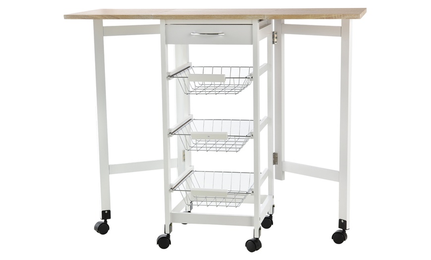 Image 18: HomCom Kitchen Island