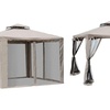 Image 3: Outsunny 3m x 3m Gazebo with Net Curtains, Stylish Metal Design
