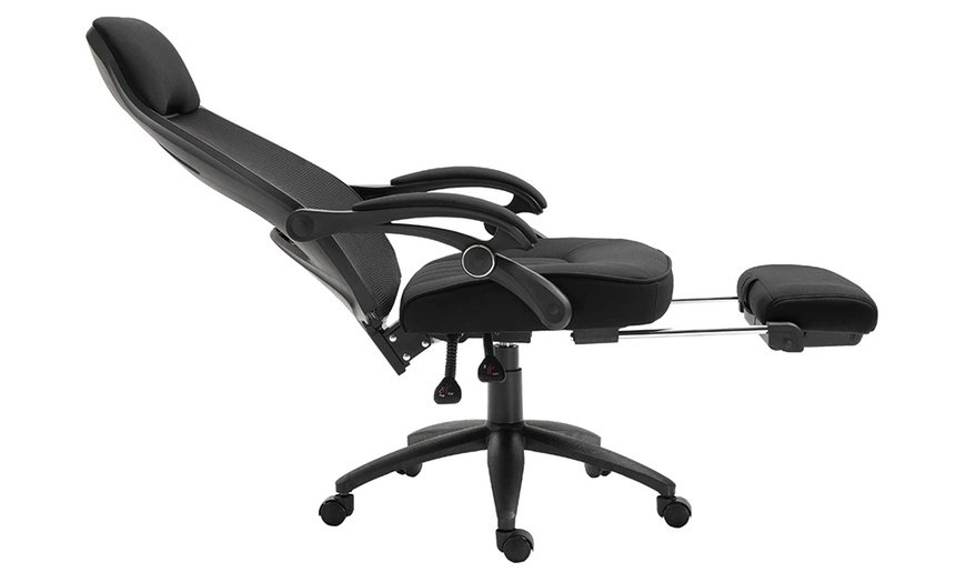 Image 1: Ergonomic Black Office Chair