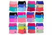 Girl's Pack Of 6 Or 12 Assorted Microfiber Boyshorts Underwear Panties - Second Medium