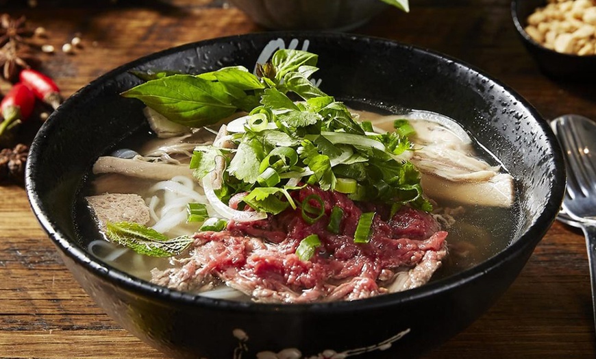 Image 1: Old Man Pho Signature Wagyu Pho Bowl at Old Man Pho Docklands