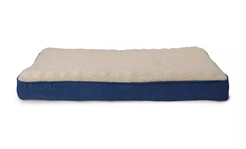 Memory Foam Dog Mattresses with Faux-Sheepskin Top. Multiple Colors and Sizes from $24.99–$44.99. Free Returns. - Second Medium