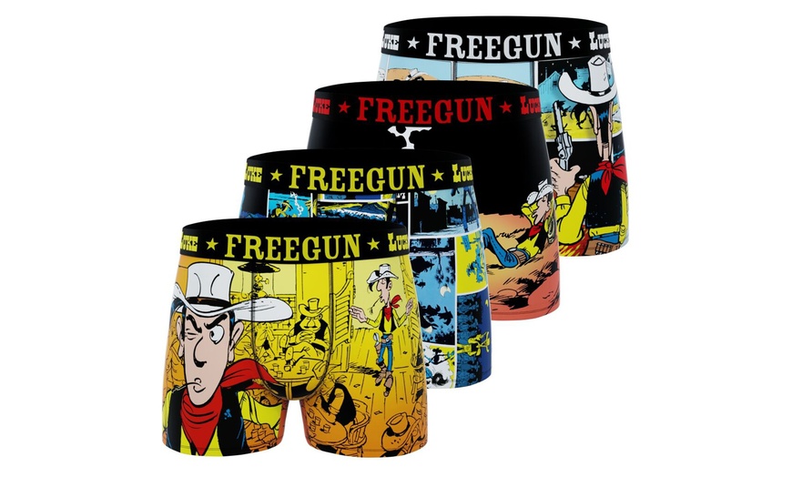 Image 4: Lot de 4 ou 5 boxers Freegun divers Cobranding pour homme
