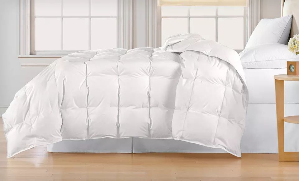 All-Seasons White-Down 100% Cotton Comforter (Up to 67% Off). Nine Colors Available. Free Shipping and Free Returns. - Primary Image