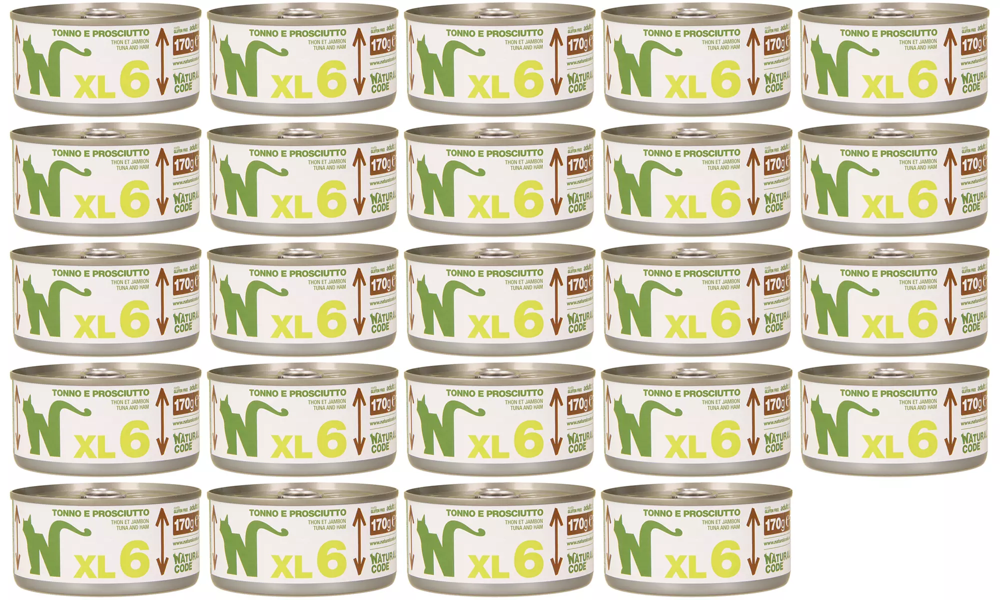 24, 48 o 60 lattine di cibo per gatti di Natural Code