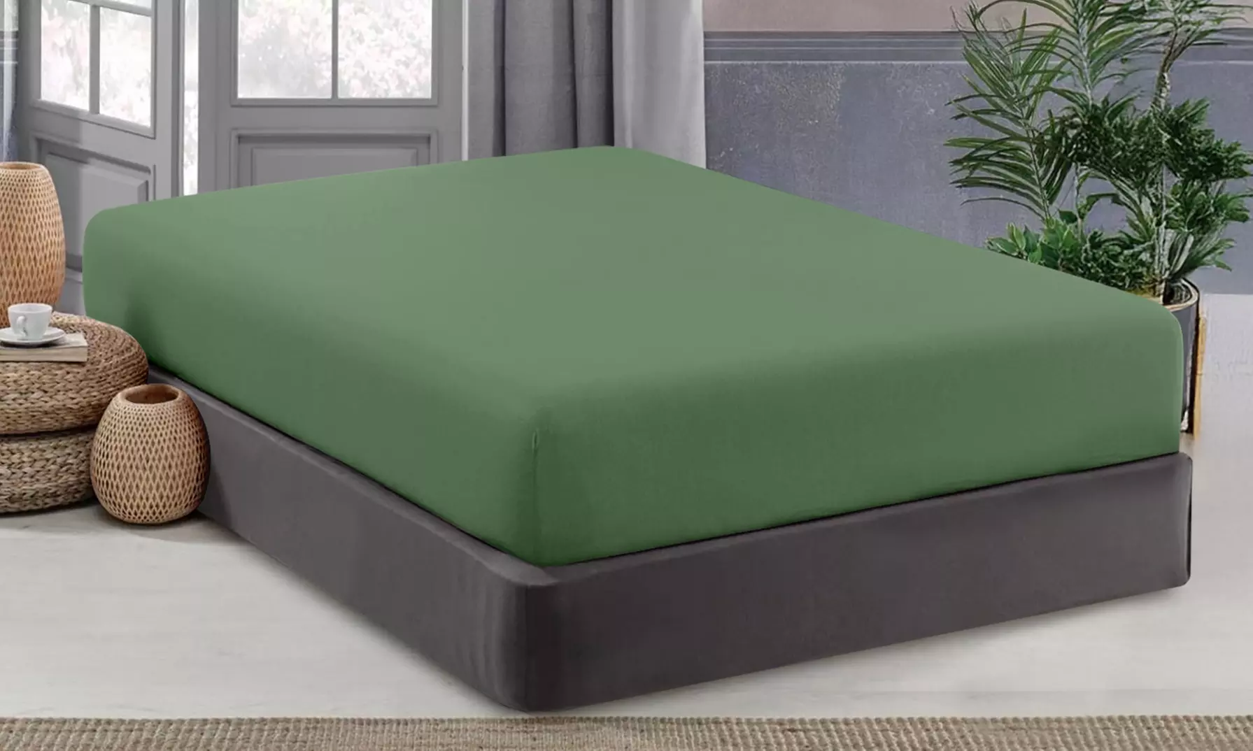 Lenzuolo sotto con angoli no stiro