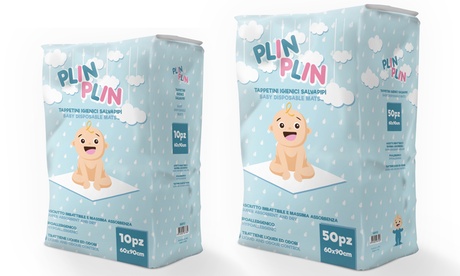 Fino a 200 tappetini igienici Ferribiella PLIN PLIN per bambini misura 60 x 90 cm