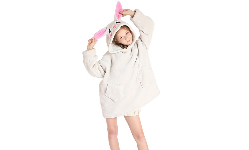 Image 13: Hoodie deken voor kinderen