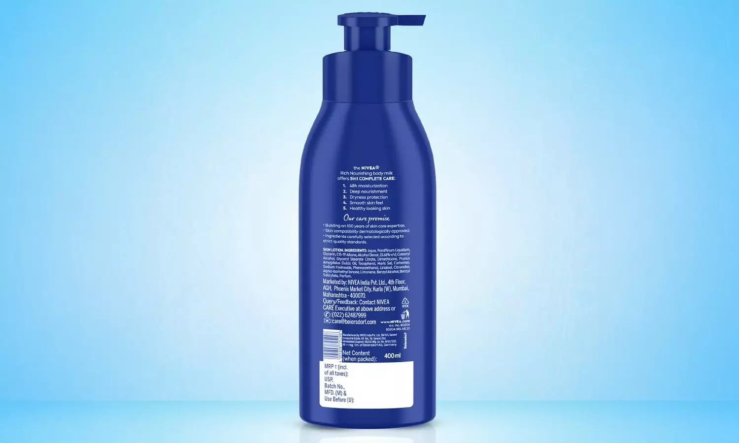 Nivea Nourishing 5 in 1 Body Milk for Very Dry Skin 13.5 Oz. each (3 or 6 pack)