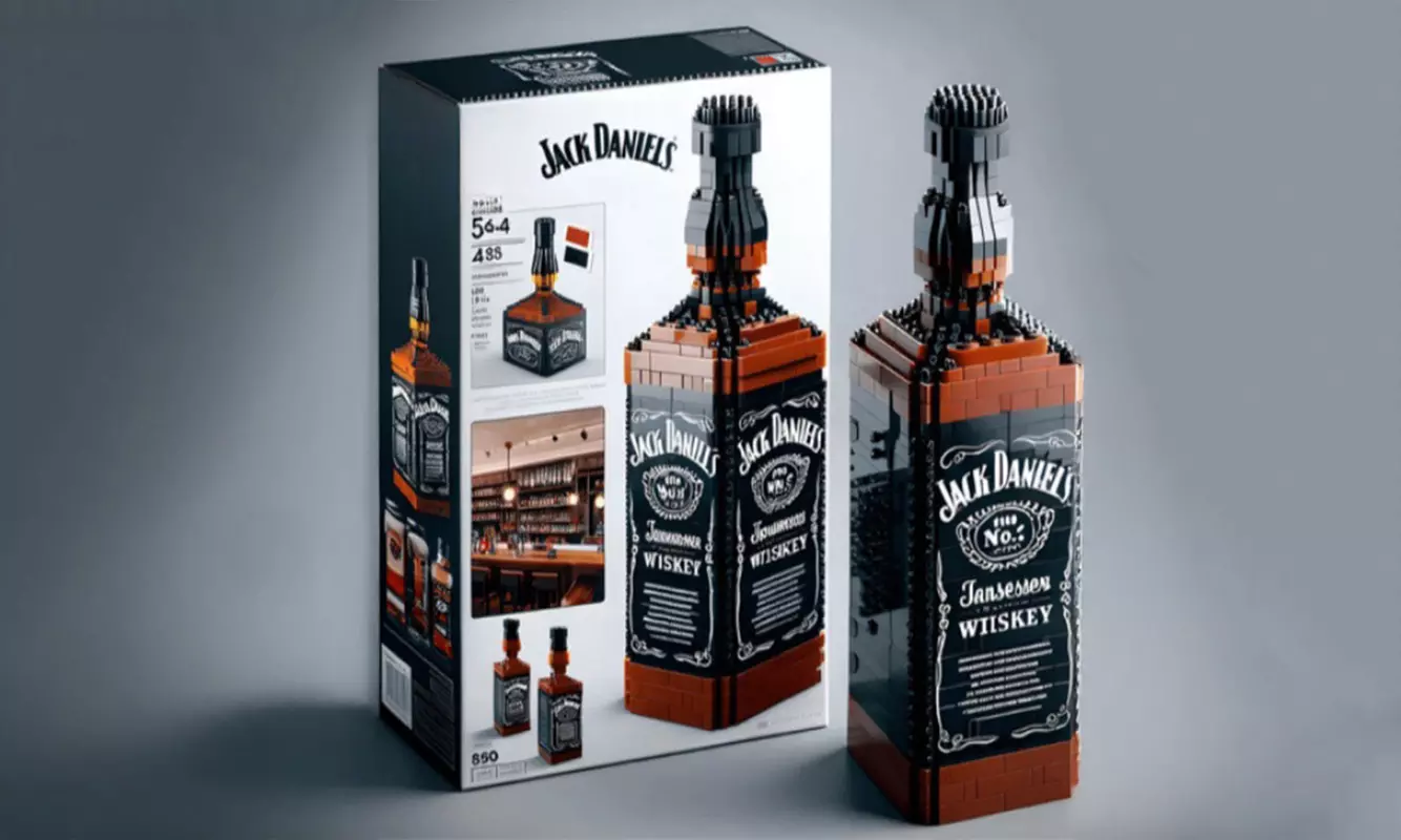 Whiskey-Flaschen-Bauset