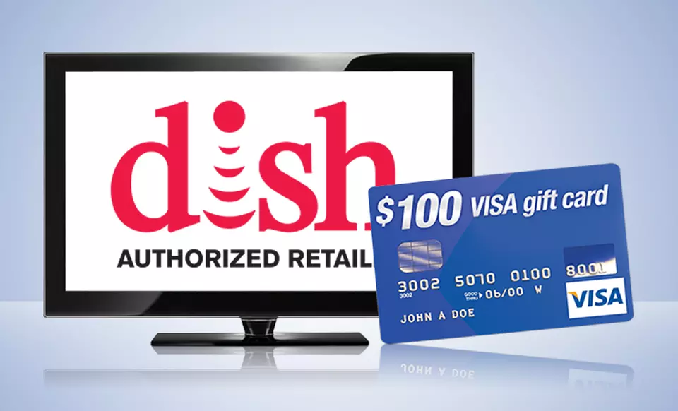 Subscribe to DISH Network through Groupon, Get $10–$25 Off Your Monthly DISH Bill and﻿ Free $25 or $100 Visa Gift Card  - Primary Image