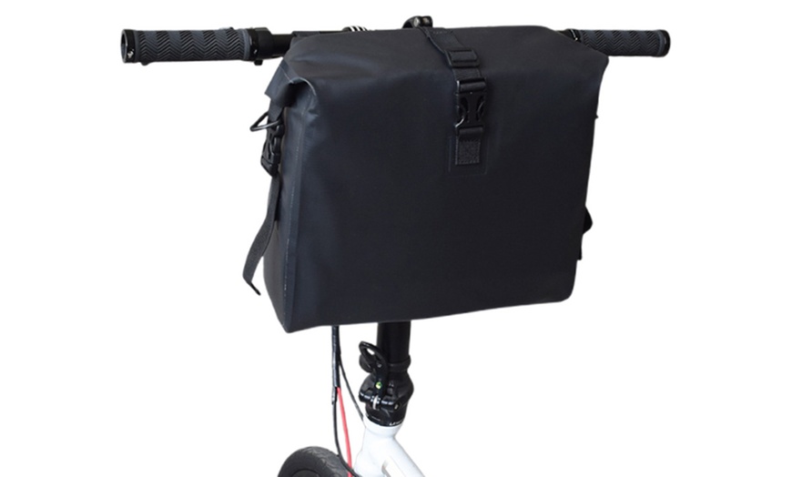 Image 2: One 9L Bike Handlebar Bag Cycling Front Frame Tube Bag; FREE SHIPPING