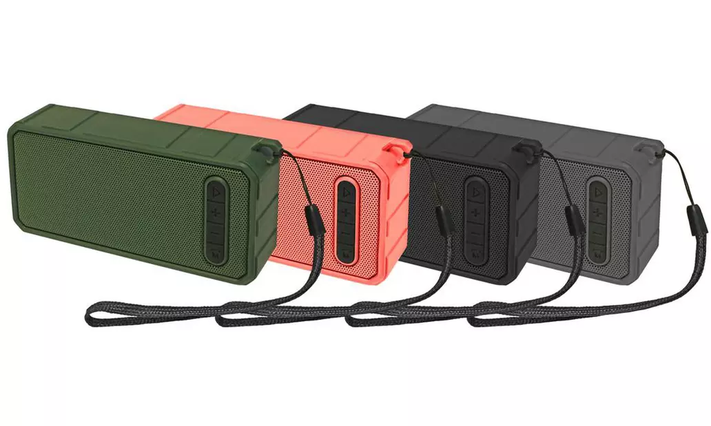 LW Portable Rectangular Wireless Bluetooth Speaker with Wrist Strap  - Primary Image