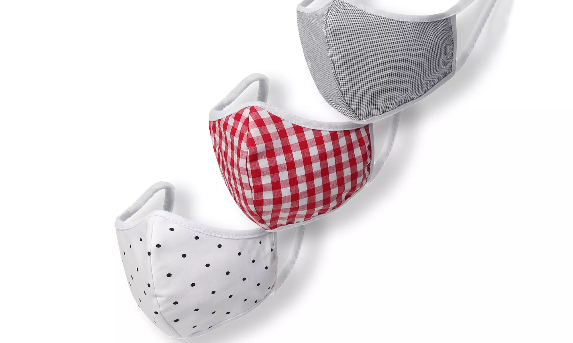 Washable and Reusable Non-Medical Printed Cotton Mask Set (1-, 3-, 6-Piece) - Primary Image