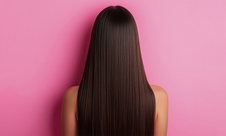 Image 1: Transform Your Hair with Ultra Straight Silk Keratin Treatment 
