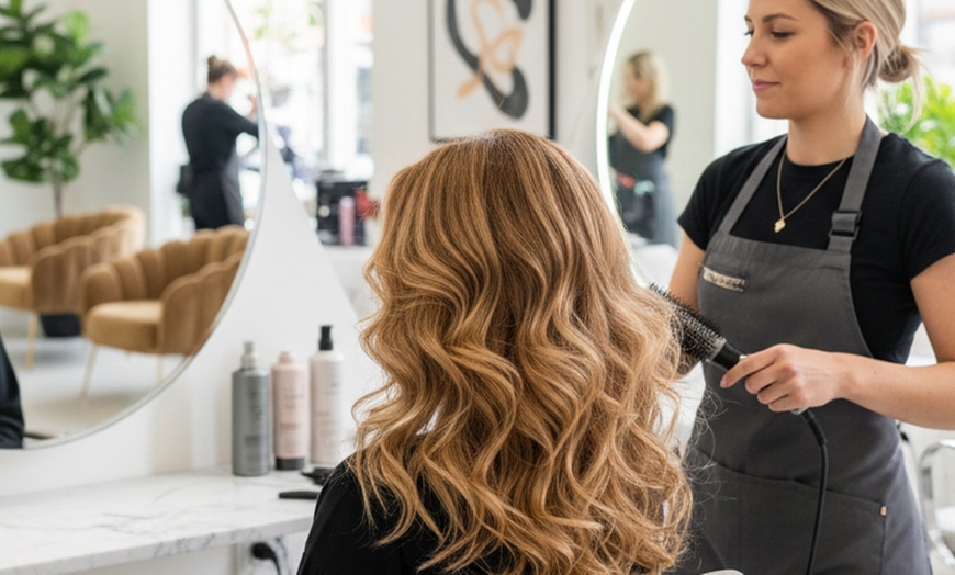 Image 1: Elevate with Hair Styling Package with Optional Half-Head of Foils 