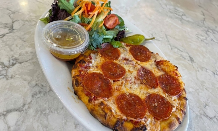 Image 7: Delicious Pasta with Flavorful Meatballs & Fresh Salads for Sharing