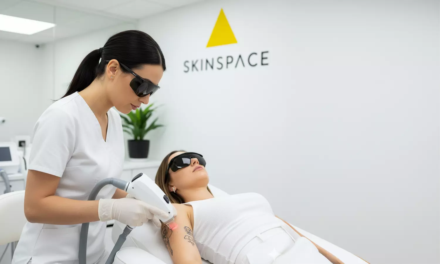 Laser Tattoo Removal Session at SkinSpaceUK