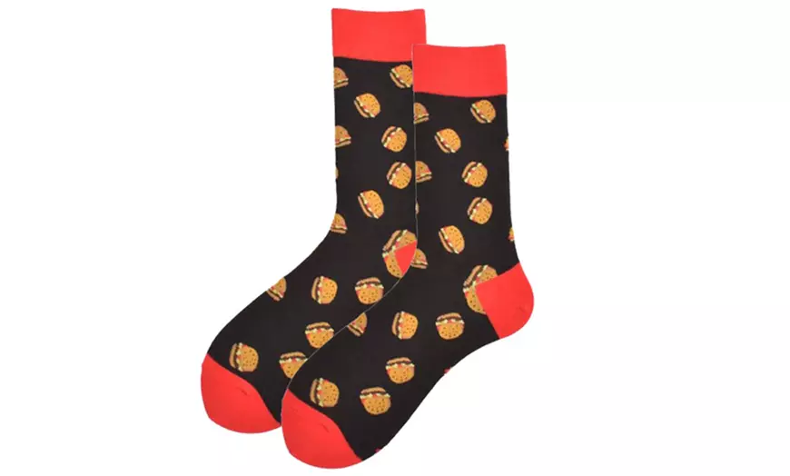 Image 7: 1, 5 o 10 pares de calcetines de caña alta con diseño estampado