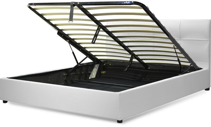 Image 10: Lit coffre Venise Simili cuir, matelas ''Cosmos'' en option