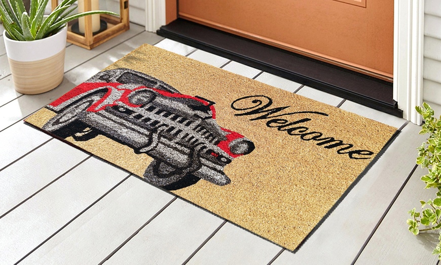 Image 72: Zerbino in cocco con retro antiscivolo