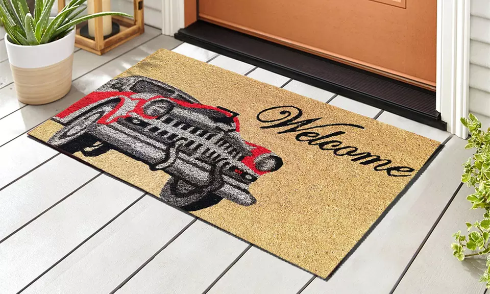 Zerbino in cocco con retro antiscivolo