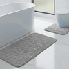Image 5: Ensemble de 3 tapis de bain antidérapants en mousse à mémoire de forme