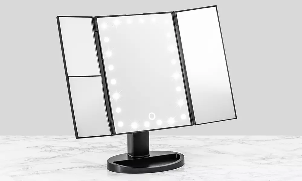 GloBrite Tri-Fold LED Mirror - Image 3