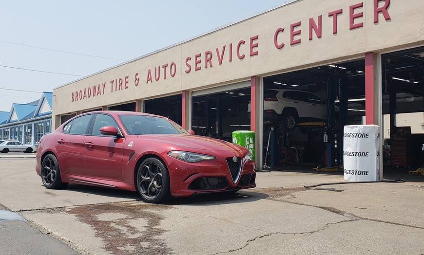Image 1: Synthetic or Synthetic Blend Oil Change at Broadway Tire&Auto Service