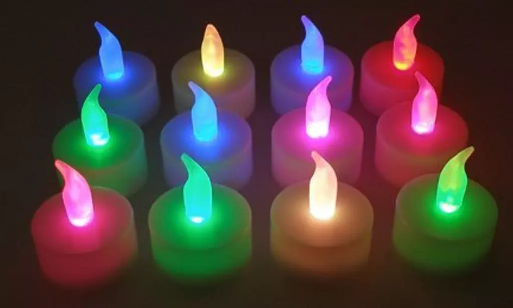 Flameless Color-Changing LED Tea Light (12-Pack) - Primary Image