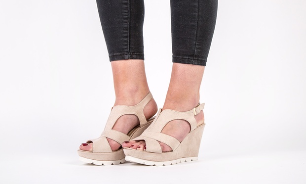 nude wedge sandals