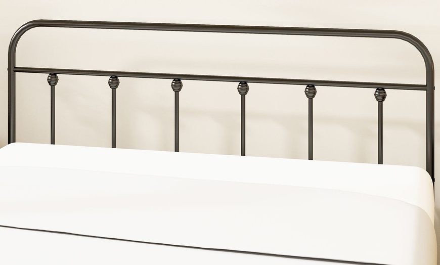 Image 9: HomCom Metal Bed Frames in Various Sizes and Colours