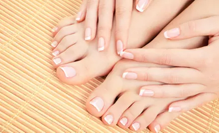 One or Two Bare Mani-Pedis at Nails by Jo Jo (Up to 51% Off) - Primary Image