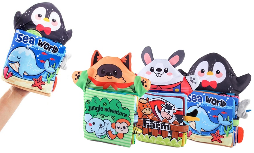 Image 10: 1x oder 2x Kinderbuch aus Stoff mit Sound-Papier