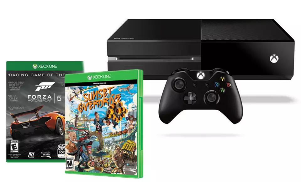  Xbox One Console with Forza 5 and Sunset Overdrive Download Codes (Manufacturer Refurbished)  - Primary Image