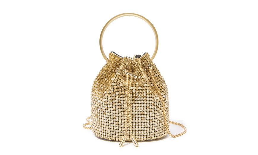 Image 20: Sac de soirée glamour avec diamants synthétiques