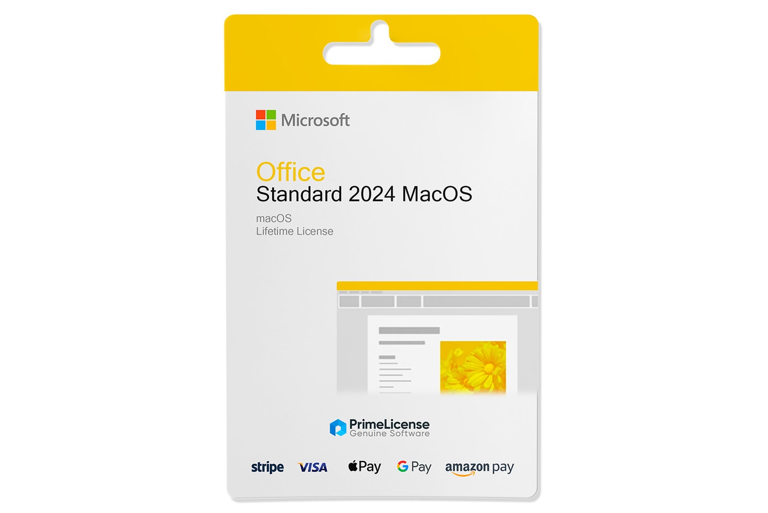 Microsoft Office Standard or Home & Business for Mac Lifetime License