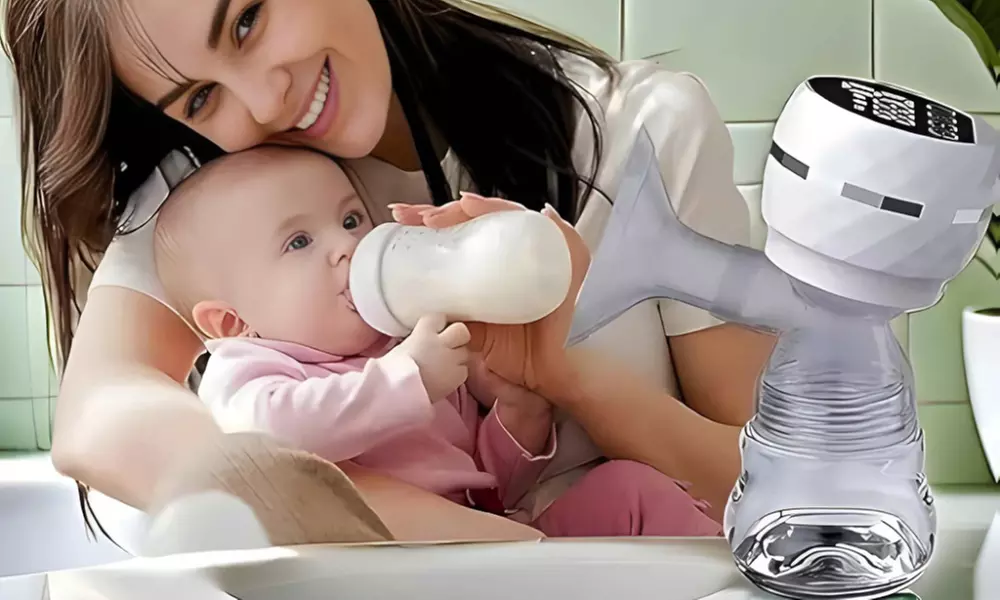 Sacaleches eléctrico con biberón