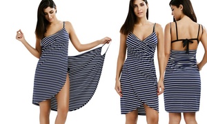 Two-in-One Beach Throw Wrap Dress