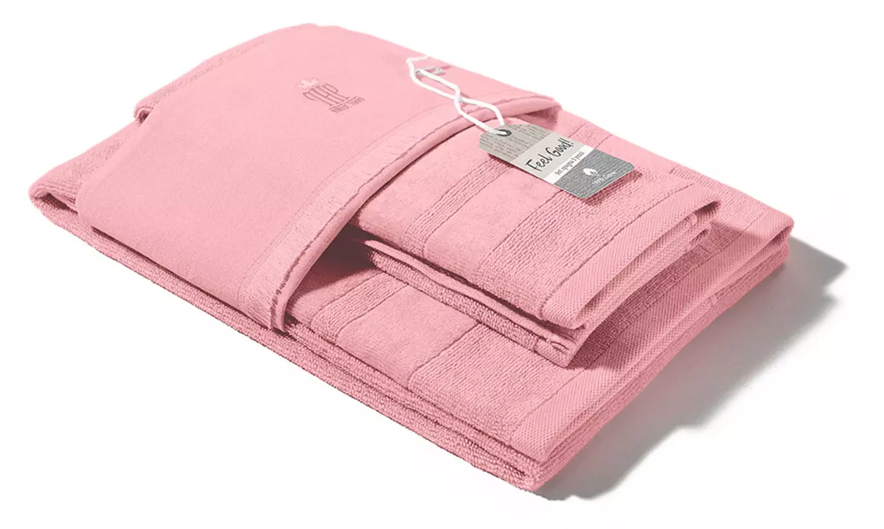 Set di asciugamani da bagno in spugna Joy