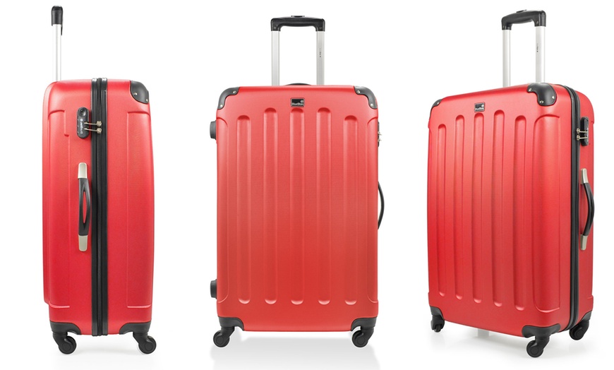 Image 17: Set of Three ABS Suitcases