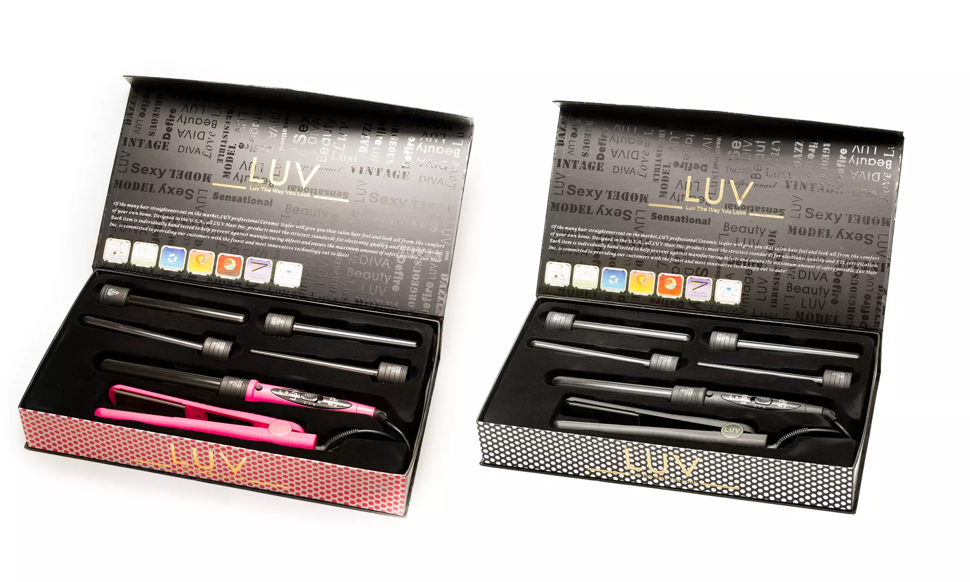 8-Piece Flat Iron and Curling Iron Set - Primary Image