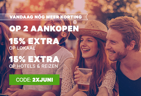 Alléén vandaag: -15% op Lokaal en -15% op Hotels&Reizen - Code: 2XJUNI