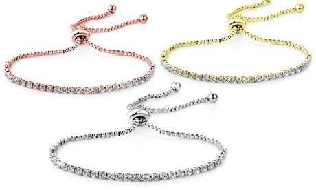 Fino a 3 bracciali Friendship Philip Jones realizzati con cristalli Swarovski® disponibili in 3 colori