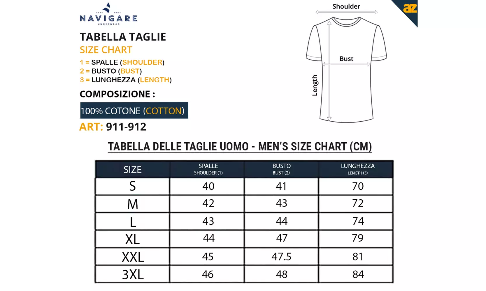 3x oder 6x Navigare Herren-T-Shirt