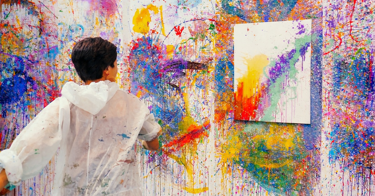 Sesión de pintura Splash para una o dos personas en Barcelona