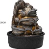 Image 9: Tiered Rock Cascading Tabletop Water Fountain with LED Crystal Ball