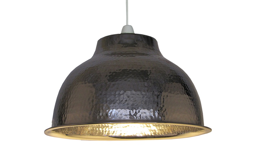 Image 3: Metal Dome-Shaped Lamp Shade