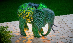 Ornamental Elephant Solar Light